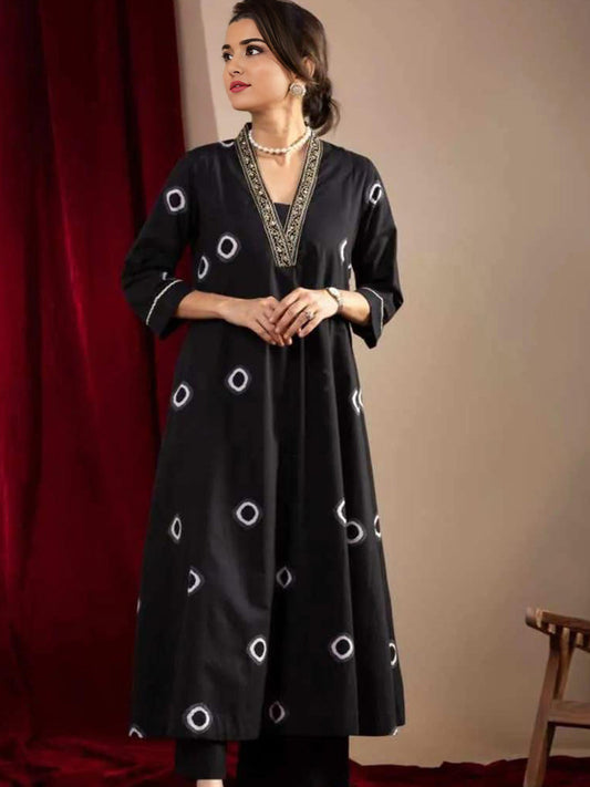 Pure Cotton Printed Kurta With Bottom Set