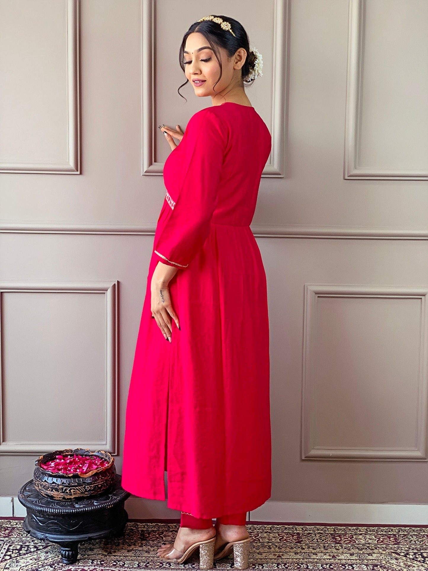 Chanderi Viscose Kurta Set