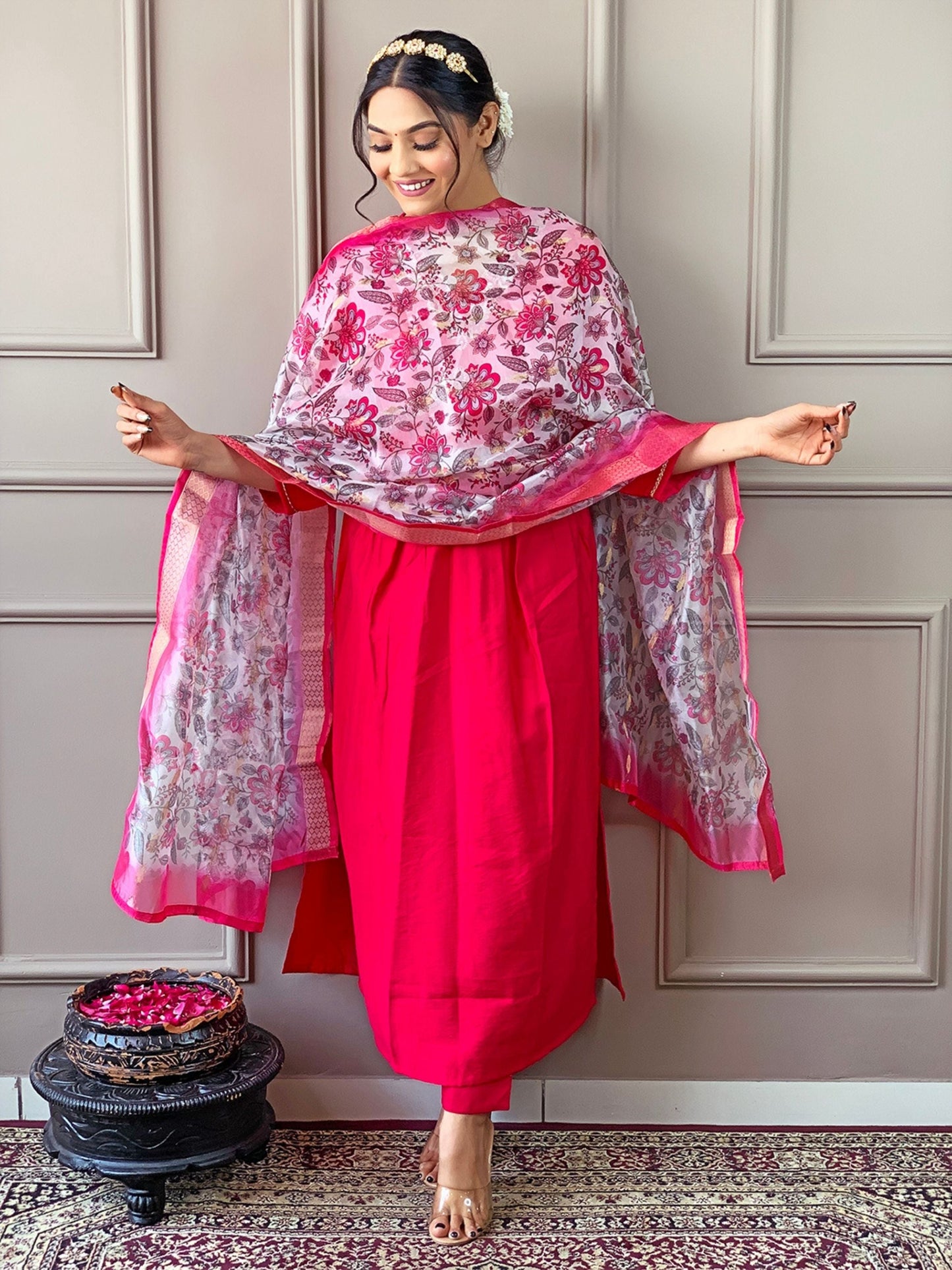 Chanderi Viscose Kurta Set