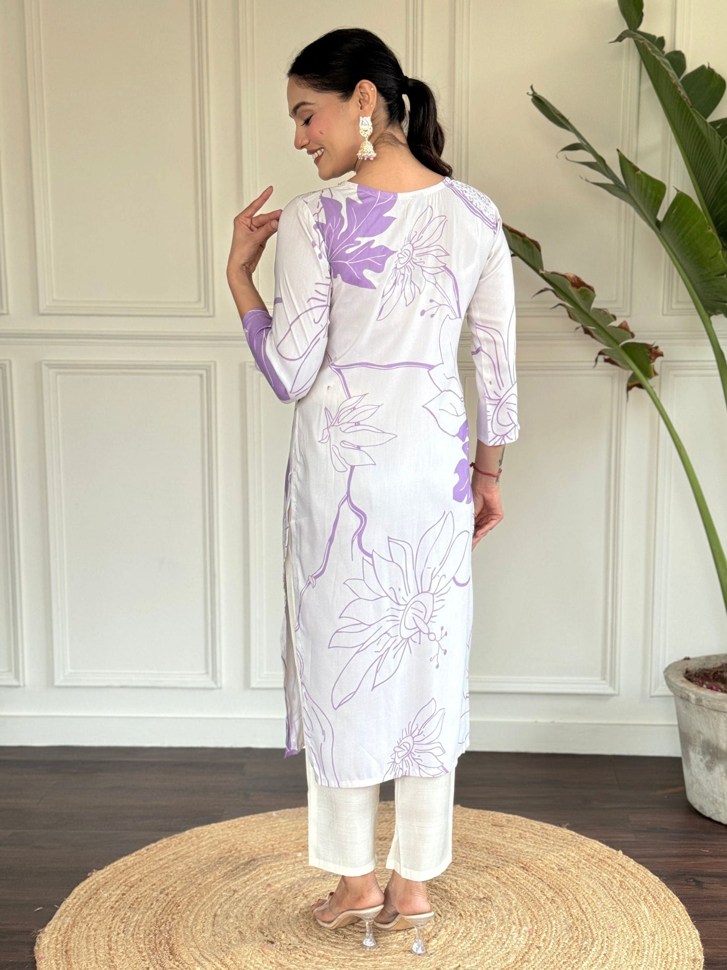 Rayon Printed Kurta Set